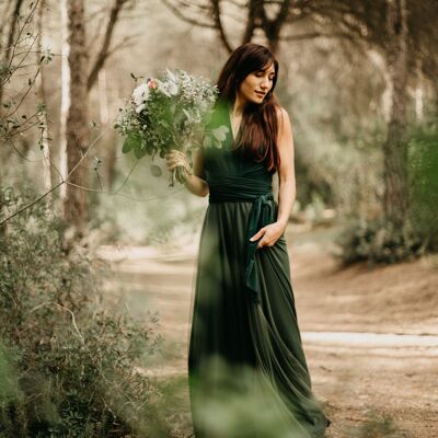 Maxi dress green - unique size