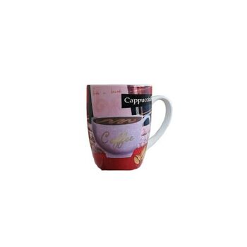 Mug en céramique en cappuccino café divers design en boîte à oeufs de 12 pièces 2