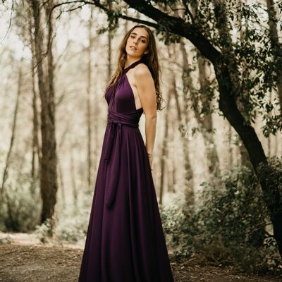 ROBE MAXI VIOLET - TAILLE UNIQUE