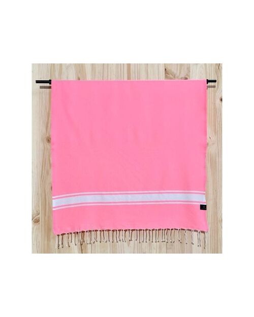 Fouta rose fluo