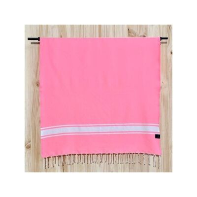 Fouta rosa neón