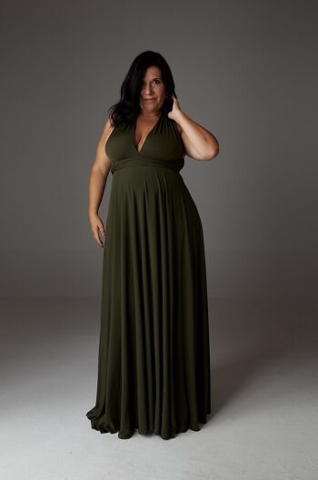 ROBE MAXI VERT - CURVY TAILLE 4