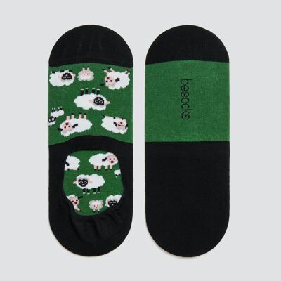 BeSheep Green - 100% Organic Cotton No-Show Socks