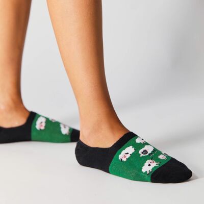 BeSheep Green - Chaussettes invisibles 100 % coton biologique