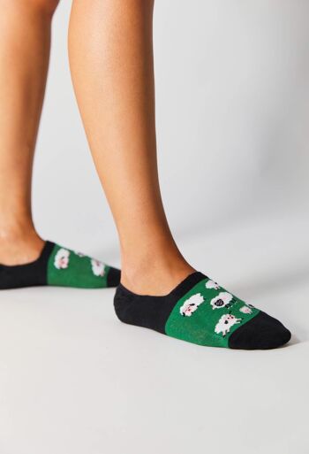 BeSheep Green - Chaussettes invisibles 100 % coton biologique 2