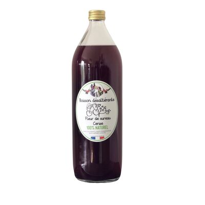 Boisson désaltérante Fleur de sureau et Cerise 1 LITRE