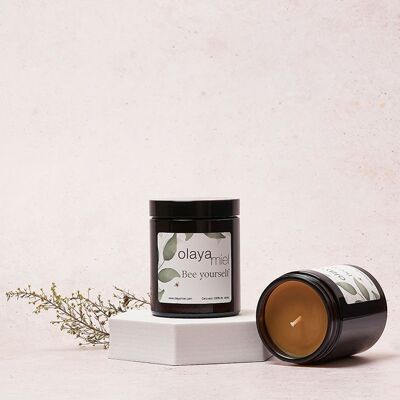 bougie en cire d'abeille