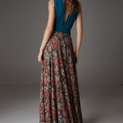 Maxi dress ed. limitadas 3 teal - unique size