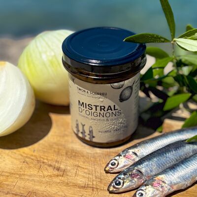 TARTINABLE À L'OIGNON, ANCHOIS ET OLIVE - MISTRAL D'OIGNONS