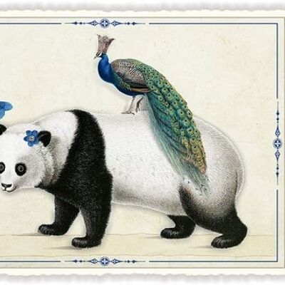 Panda et paon (SKU: PK1000)