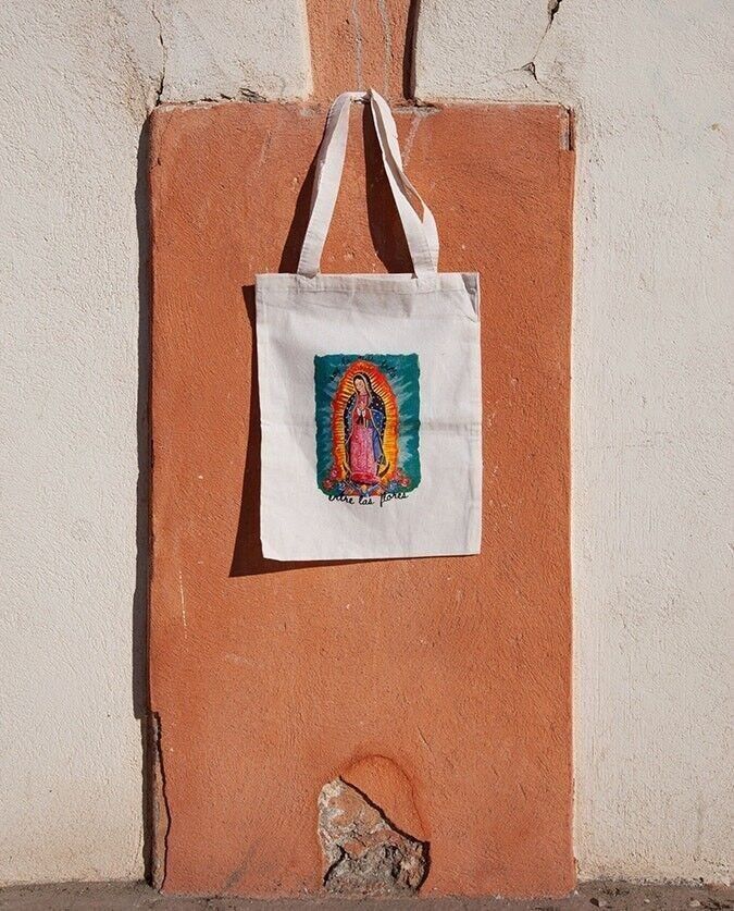 Borsa della cultura popolare serigrafata - Virgen de Guadalupe