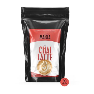 Chai Latte Orgánico | hecho en París | fortalece el sistema inmunológico | tamaño de la pasión