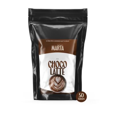 Organic Chocolate Latte | made in Paris | mental and cardiac well-being | passion format