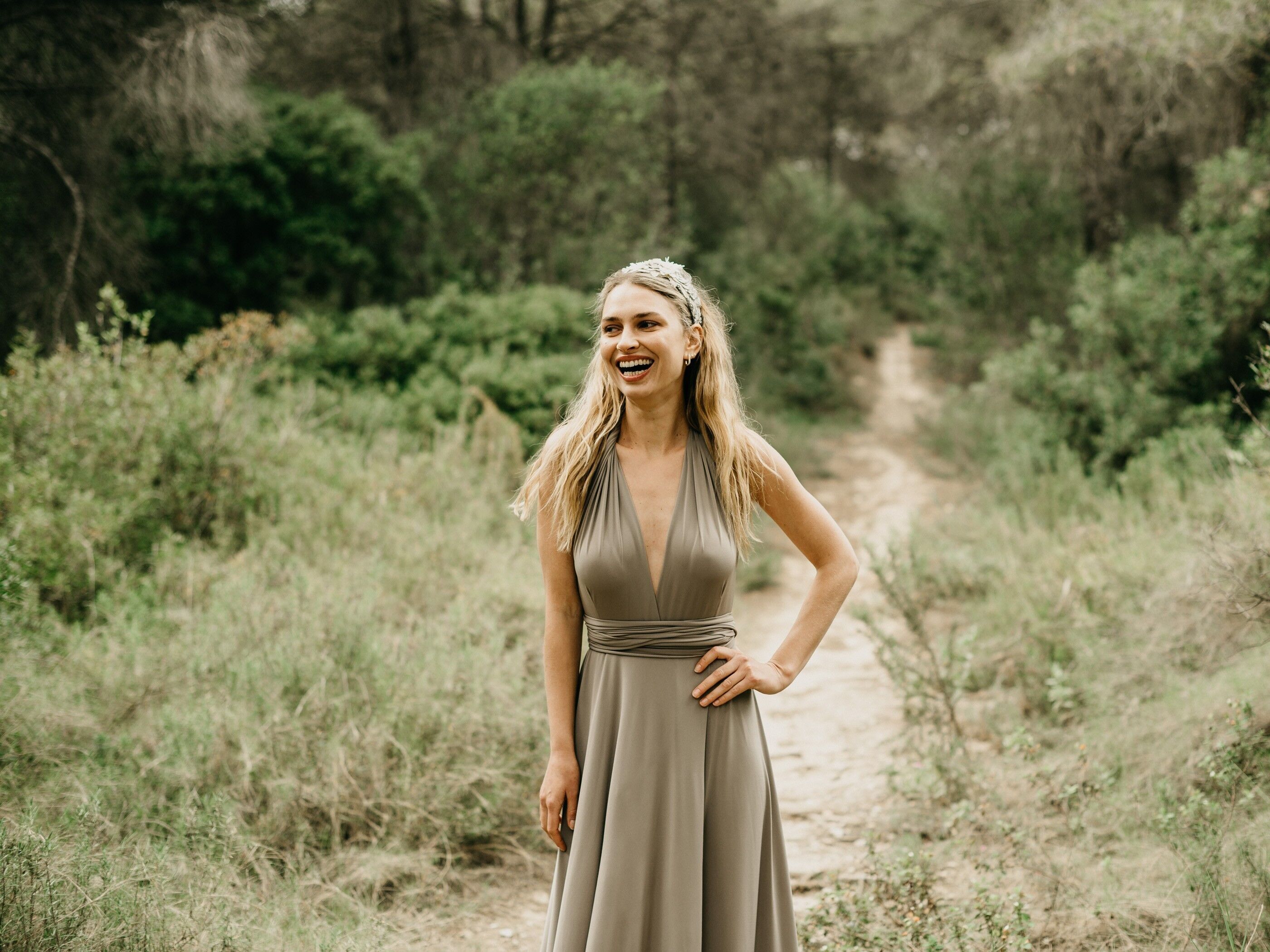 ABITO SEXY VISONE - TAGLIA UNICA