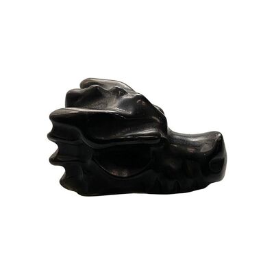 Cabeza de Dragón, 5x4x3cm, Obsidiana Negra