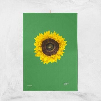Torchon,solaire, coton, fleur, modèle Sun Flower 3