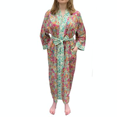 Kimono Ciara pleine longueur - fabriqué à partir de tissu Liberty