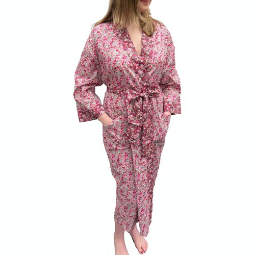Liberty Fabric Kimono Poppy Forest Pink