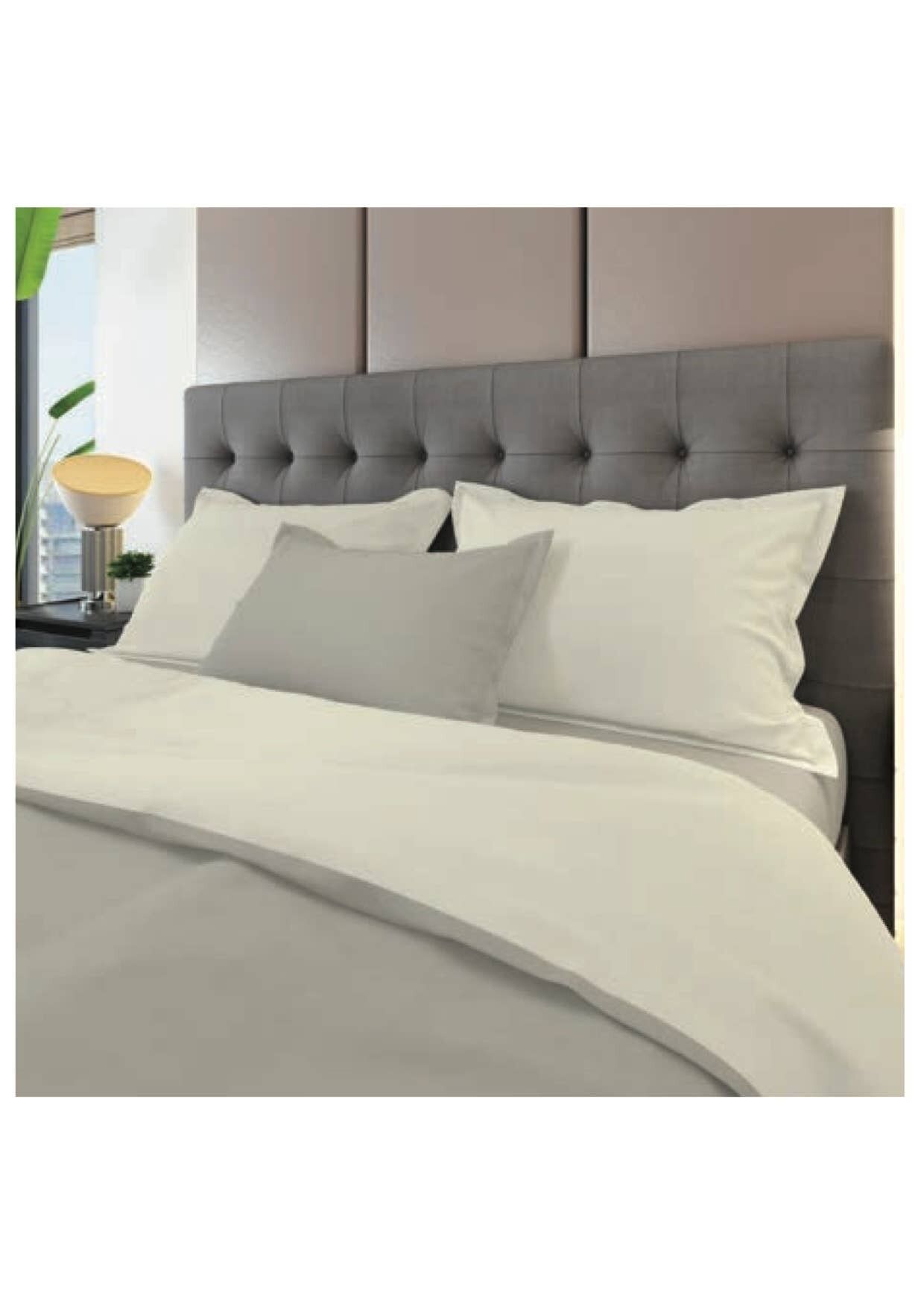 Lenzuolo Tinta Unita Completo Puro Cotone 1 Piazza e Mezza