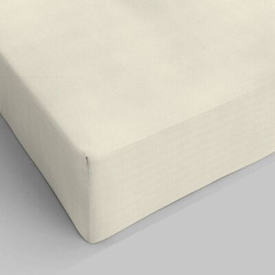 Fitted Sheet Pure Cotton Single Beige