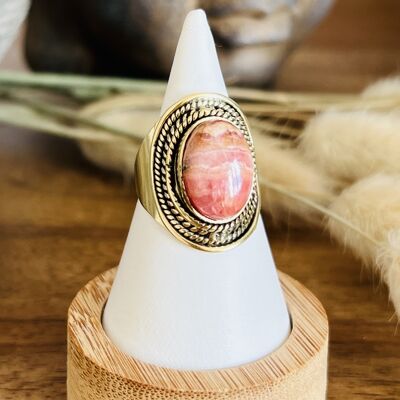 Rhodochrosite Ring