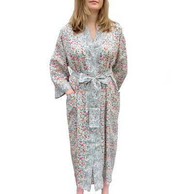 Liberty Fabric Kimono Grey Betsy