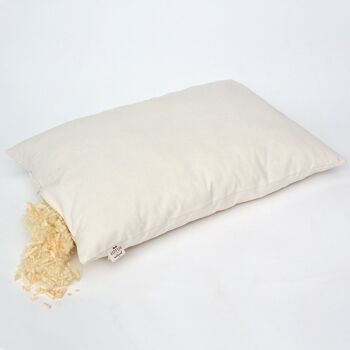 Coussin en pin cembro avec laine vierge biologique 2