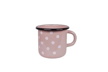 Mug émaillé Pois rose 0,4L Isabelle Rose 2