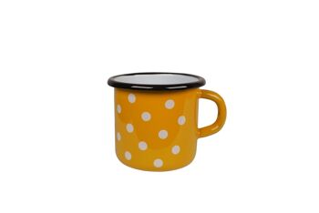 Mug émaillé Pois moutarde 0,4L Isabelle Rose 2