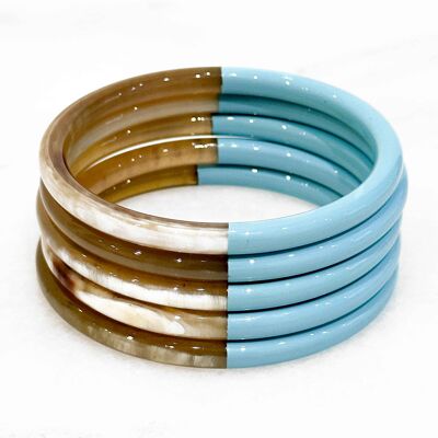 Bracelet coloré en corne véritable - Couleur 291C