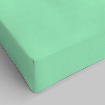 Fitted Sheet Pure Cotton Single Light Green