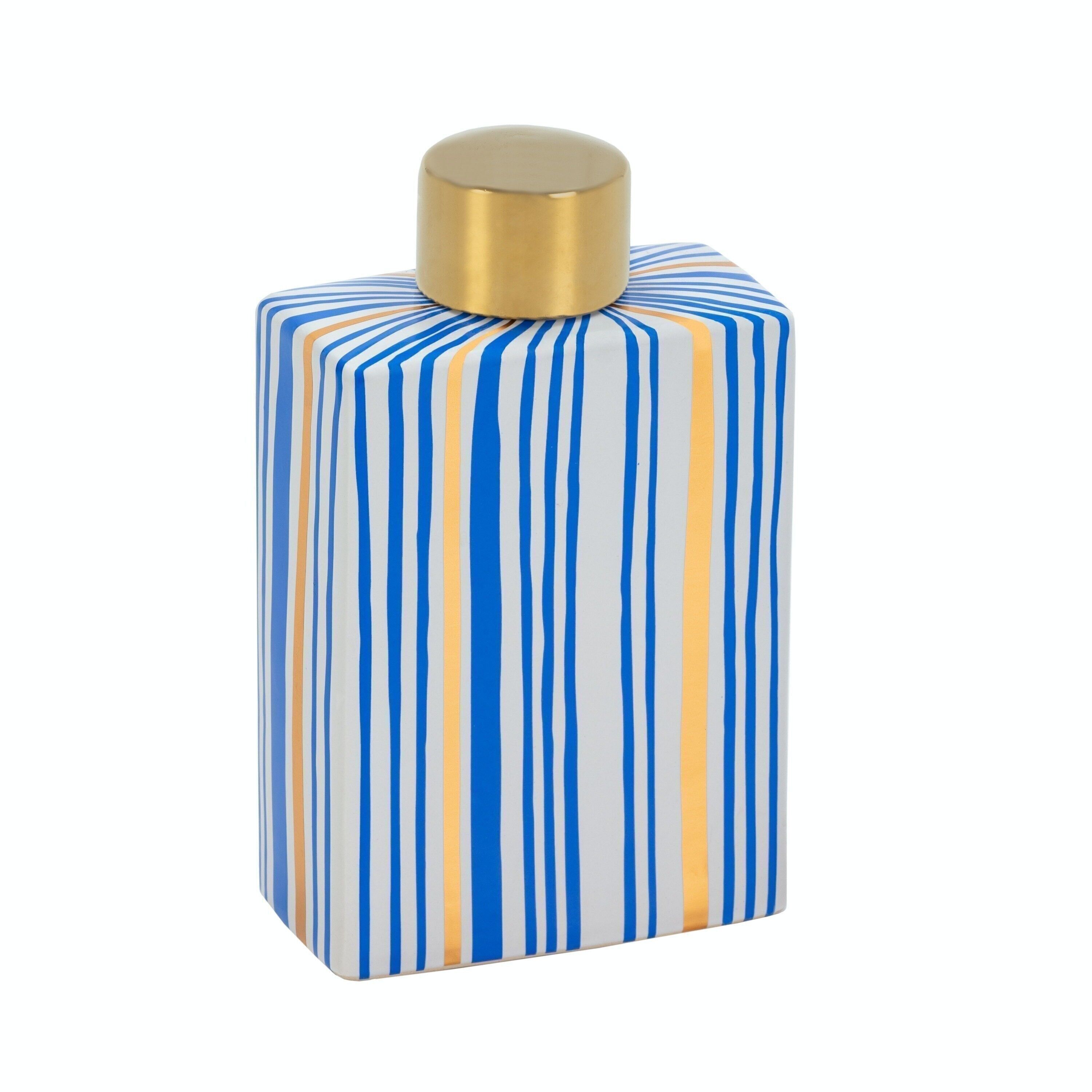 TIBOR 14X7X23 CERAMICA BLU/ORO/BIANCO TH1989400