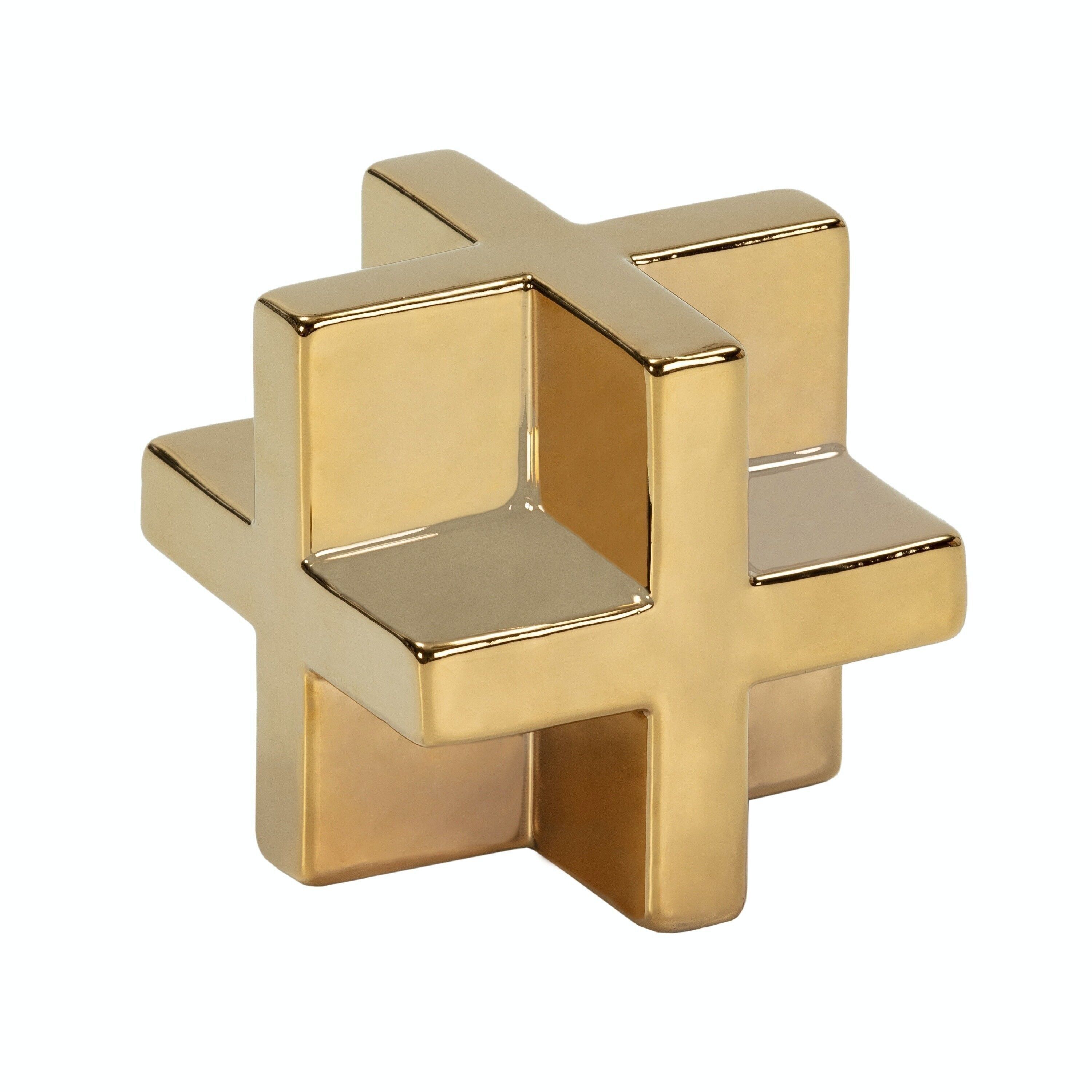 ABBILDUNG 10X10X10 GOLDENE KERAMIK TH1991000