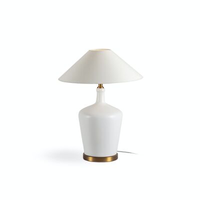 TABLE LAMP 26X26X55 GOLDEN METAL/WHITE CERAMIC WITHOUT SHADE TH2215900