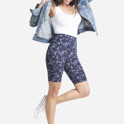 Mel Printed Cotton Stretch Shaping Biker Short