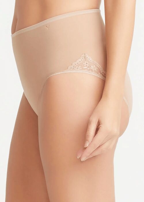 Ultralight Seamless Shaping Brief with Lace Insert