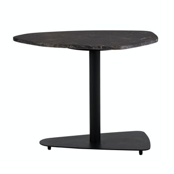 TABLE D'APPOINT 66X45X52 METAL/MARBRE NOIR TH6663300 2