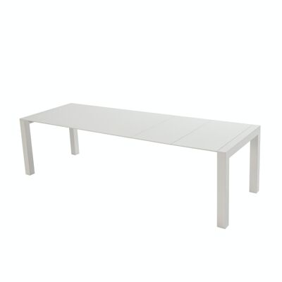 EXTENDABLE DINING TABLE 174/264X90X76 WHITE WOOD TH7560700