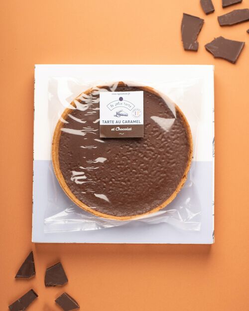 Tarte au caramel et chocolat 4 / 6 personnes