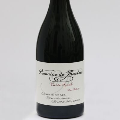 VIN rouge "Cuvée Syrah" 75cl 2022  IGP Côtes de Gascogne BIO&HVE