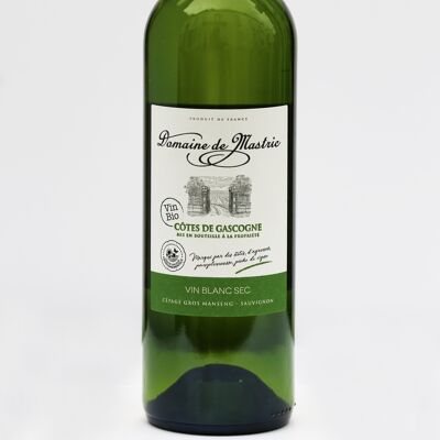 VIN blanc sec "Gros manseng/Sauvignon" 75cl 2022 IGP Côtes de Gascogne BIO&HVE