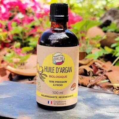 Huile d'argan bio 100ml vierge extra brut première pression à froid non torréfiée non désodorisée