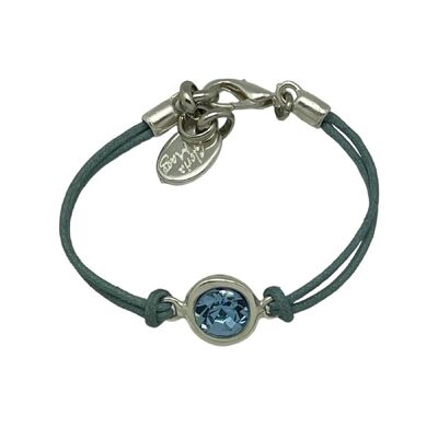 Bracelet SW cordon bleu et cristal