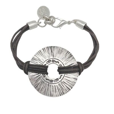 Etnia Silber-Schoko-Armband