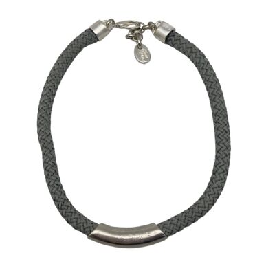 "Naut" necklace small silver-grey