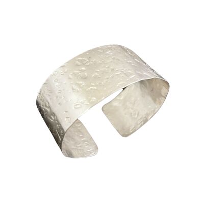 Bracelet manchette "Lunaison en argent"