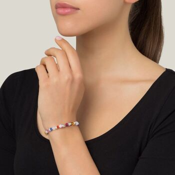 Bracelet cristaux multicolore Sw 4