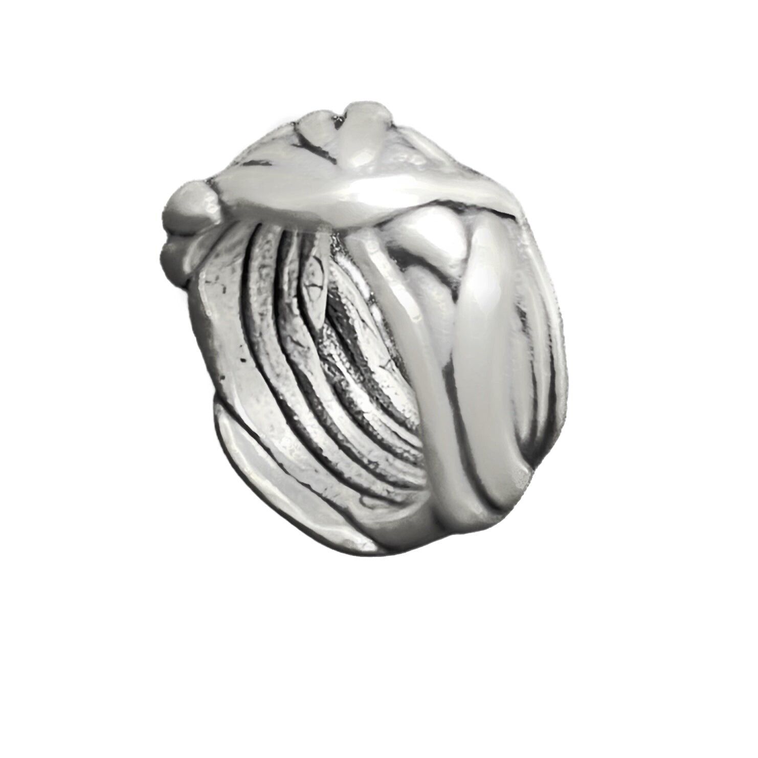 Anello "Nidificato" in argento placcato