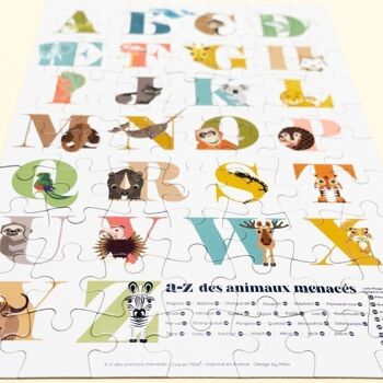 Puzzle enfant 70 pièces ABECEDAIRE - Made in France 8