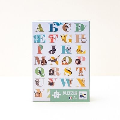Puzzle per bambini ABECEDAIRE da 70 pezzi - Prodotto in Francia
